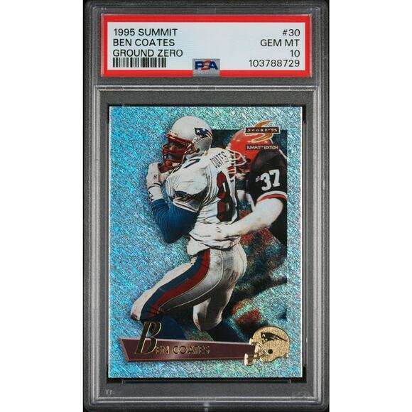 1995 Score Summit Ground Zero #30 Ben Coates PSA 10 New England Patriots - Pop 1 - Picture 1 of 2